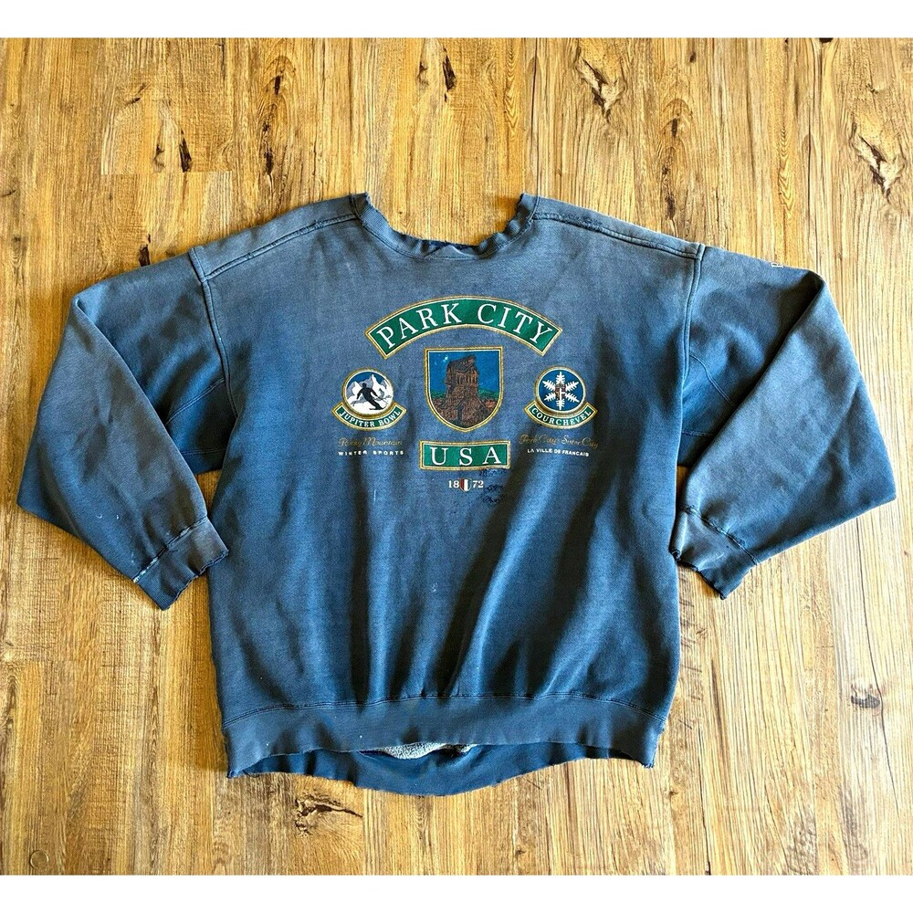 VTG 90’s Park CityGalt Crew Men's Crewneck Sweatshirt Sun Faded Size XL